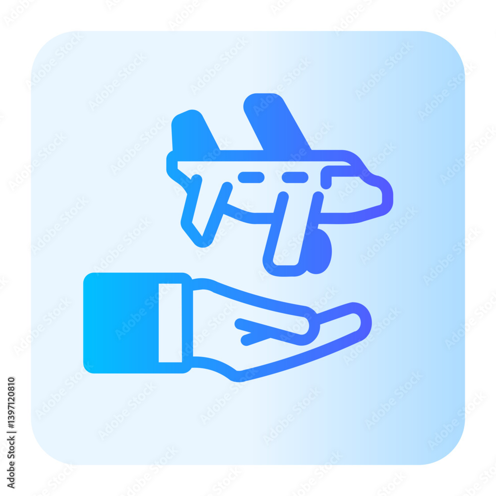 flight status gradient icon flight status gradient icon