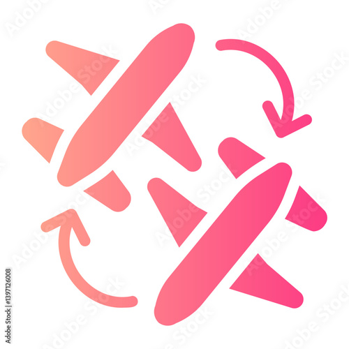 planes gradient icon