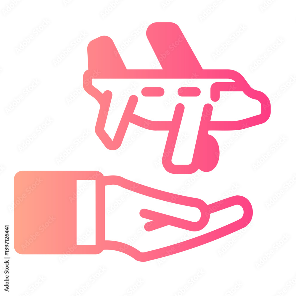 flight status gradient icon flight status gradient icon