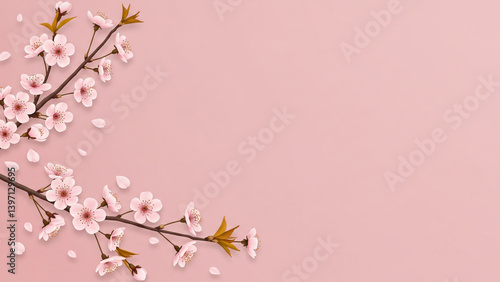Cherry Blossoms Background