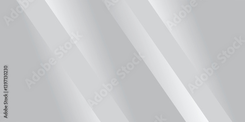 Abstract white grey background with geometric gradient is also suitable for social media  websites  banners and posters. Abstract white vector background with stripes. White abstract background