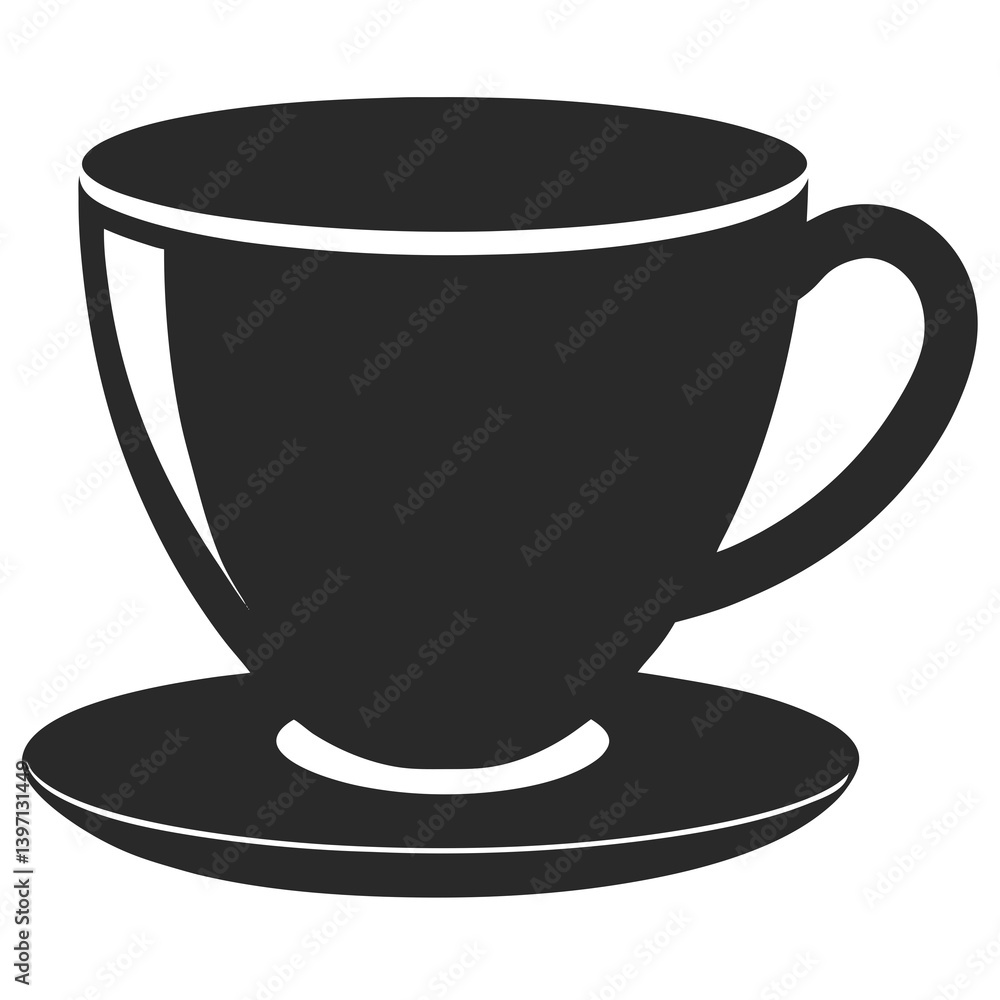 Coffee Cup silhouette vector illustration Coffee Cup silhouette vector illustration