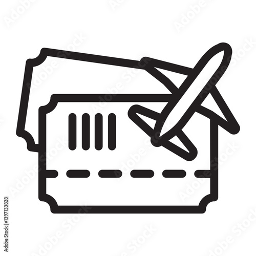 tickets line icon