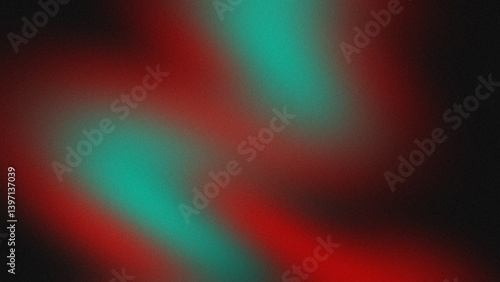 black background with soft red and turquoise gradients and texture like a blurred watercolor painting or bokeh effect  blur .