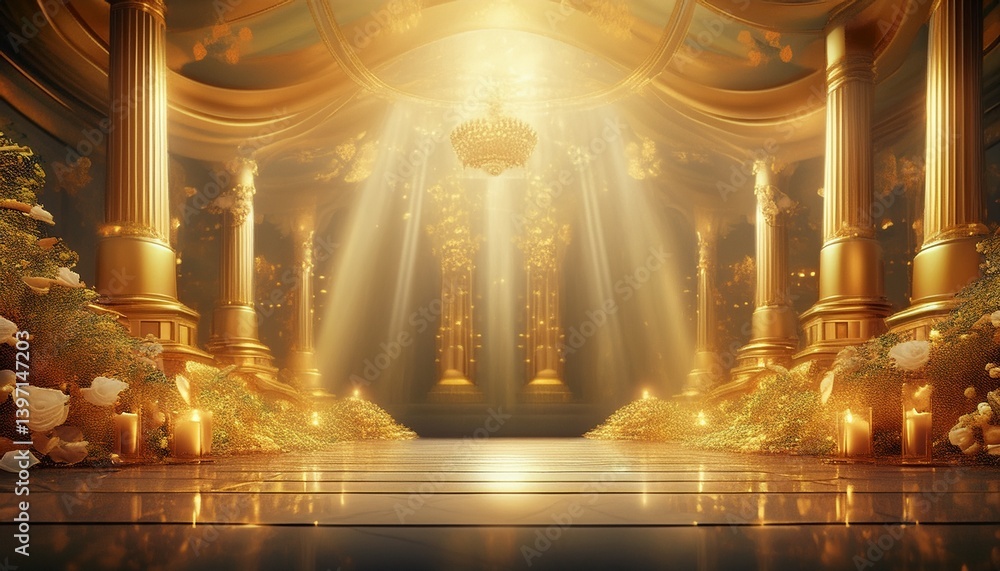 Obraz premium abstract golden background