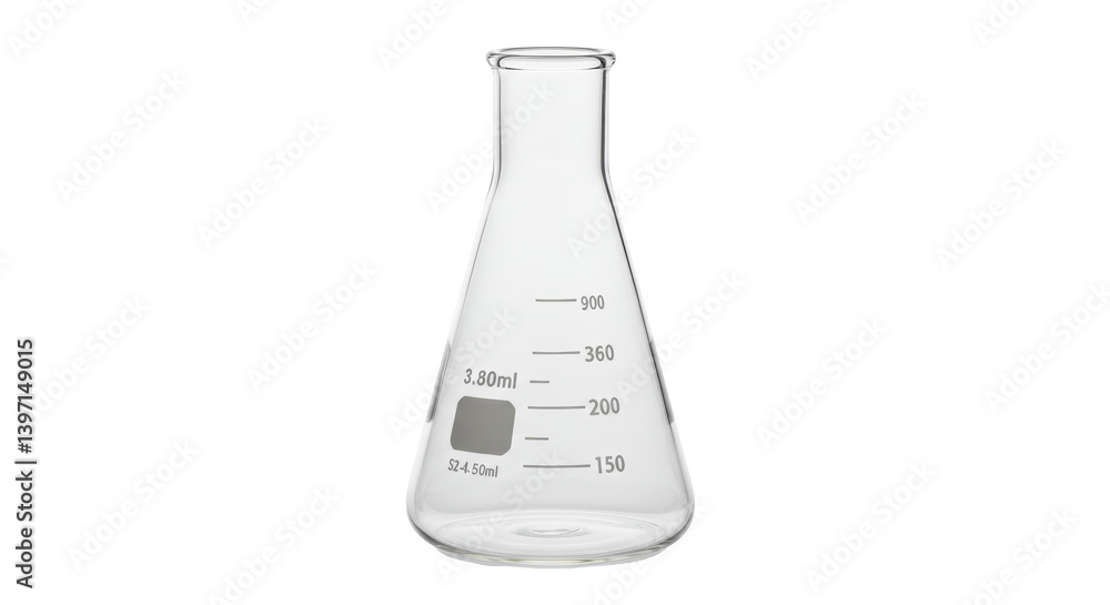 Isolated Erlenmeyer Flask Isolated Erlenmeyer Flask