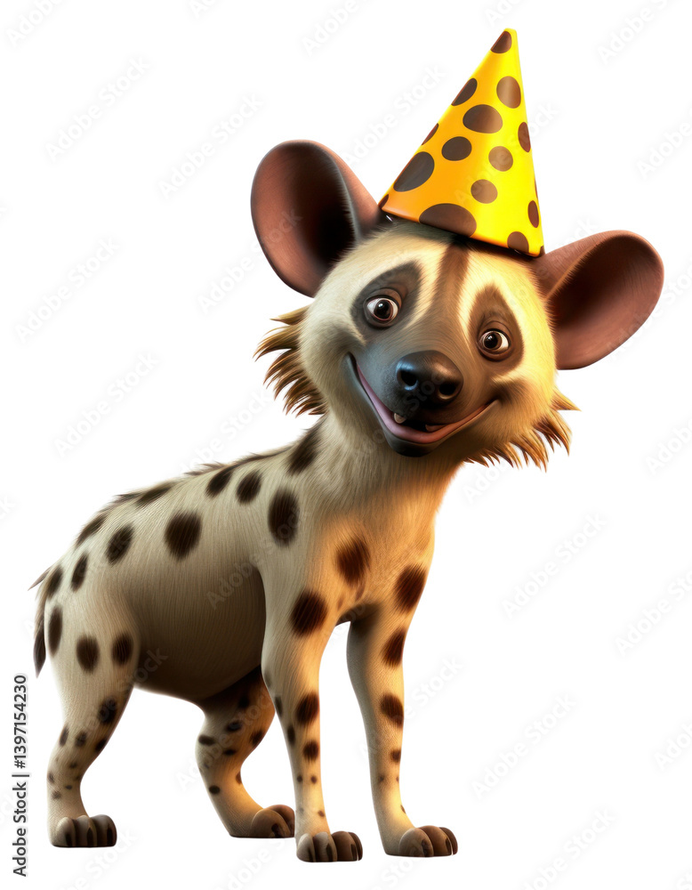 Fototapeta premium PNG Animal cartoon mammal hyena.