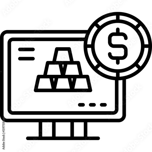 Gold Icon Vector Element