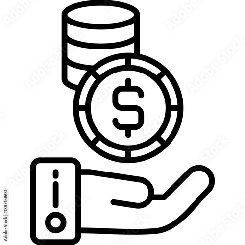 Funds Icon Vector Element