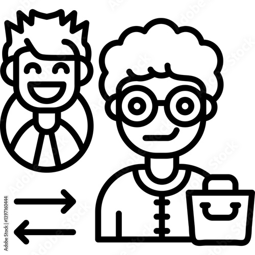Consumer Icon Vector Element