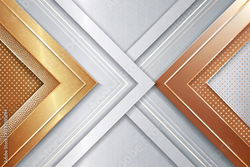Modern abstract background in gold and silver