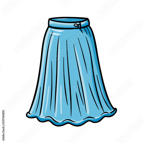 maxi skirt icon, maxi skirt vector illustration-simple illustration of maxi skirt, perfect for maxi skirt logos and icons