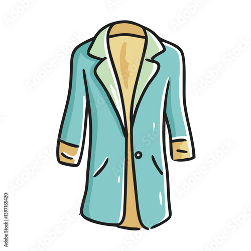 overcoat icon, overcoat vector illustration-simple illustration of overcoat, perfect for overcoat logos and icons