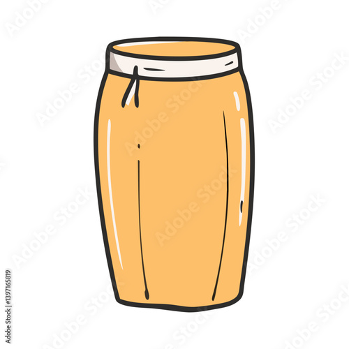 pencil skirt icon, pencil skirt vector illustration-simple illustration of pencil skirt, perfect for pencil skirt logos and icons
