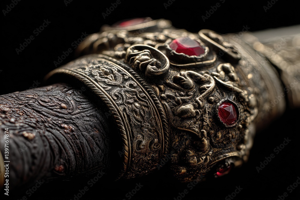 Fototapeta premium indian bangles on a black background