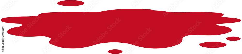 Naklejka premium a pool of blood