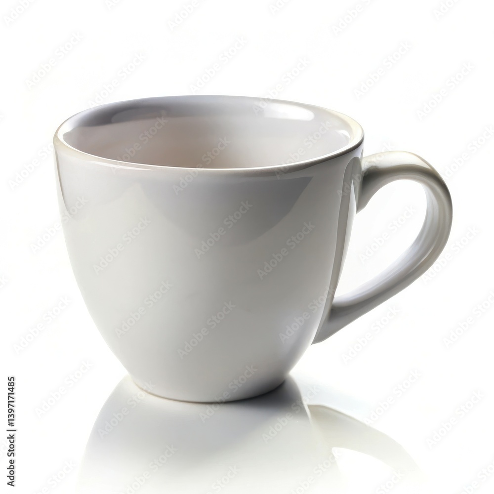Elegant white coffee cup perfect for morning brew Simple Elegant white coffee cup perfect for morning brew Simple