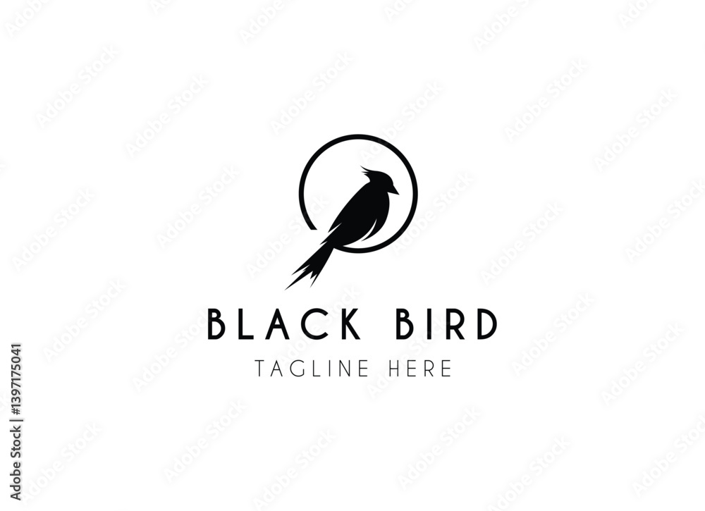 silhouette bird logo design. Simple and minimalist bird logo design. silhouette bird logo design. Simple and minimalist bird logo design.