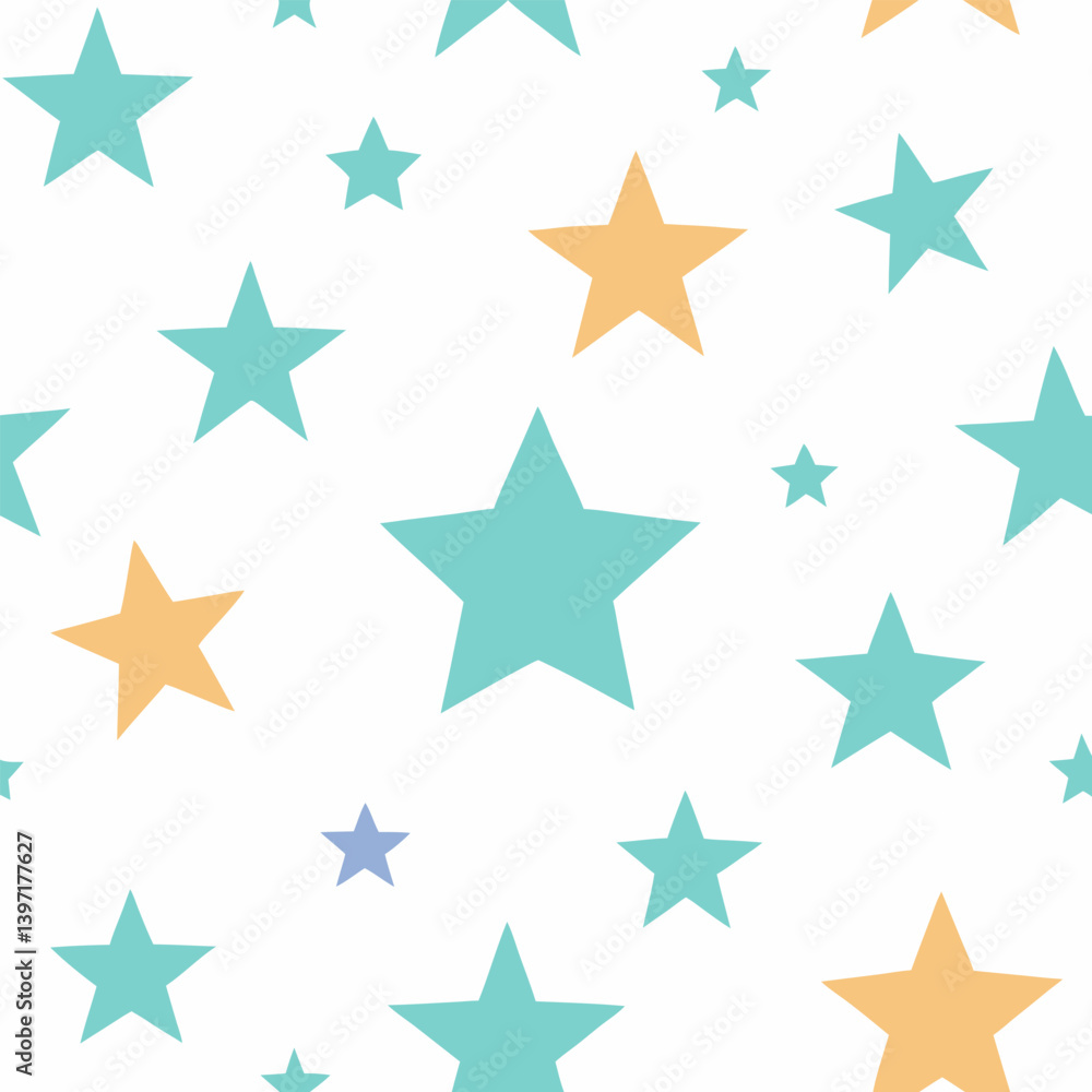 Seamless pattern with stars for room decoration. Seamless beautiful colorful background vector with numerous stars for print, wallpaper and kids. Seamless pattern with stars for room decoration. Seamless beautiful colorful background vector with numerous stars for print, wallpaper and kids.