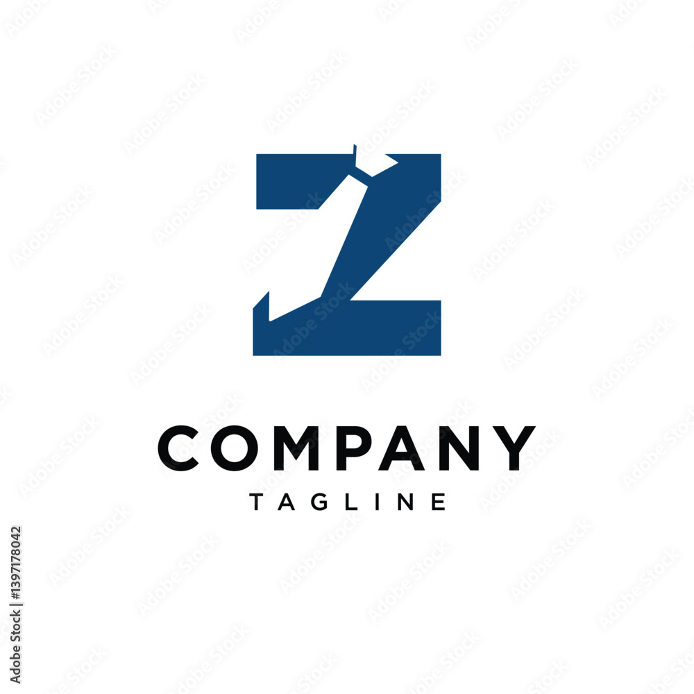 Letter Z Tie Logo Icon Vector Letter Z Tie Logo Icon Vector