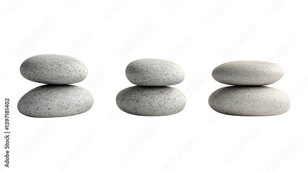 Pack of Stack Set Against Transparent Background for Design or Organization Projects