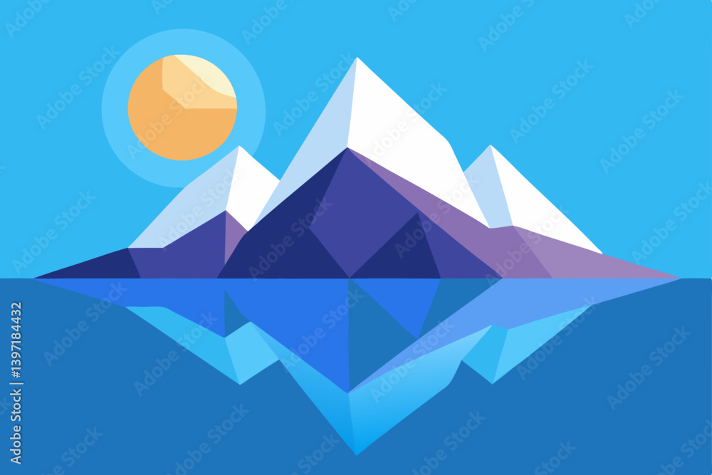 vector illustration of a mountain landscape vector illustration of a mountain landscape