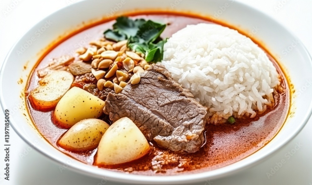 Beef Massaman Curry with Rice Beef Massaman Curry with Rice