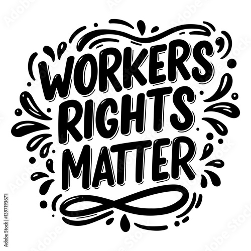 Workers' Rights Matter Graphic