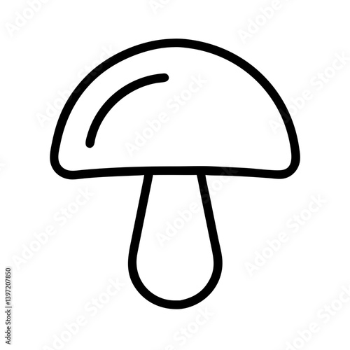 Mushroom vector illustration for edible fungi identification and cooking recipes