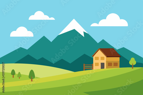 house in the mountains