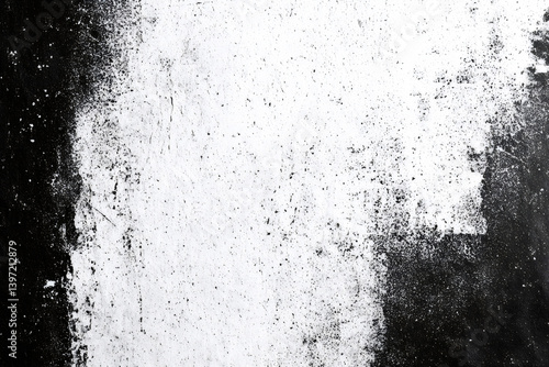 Abstract grunge black and white distressed texture background