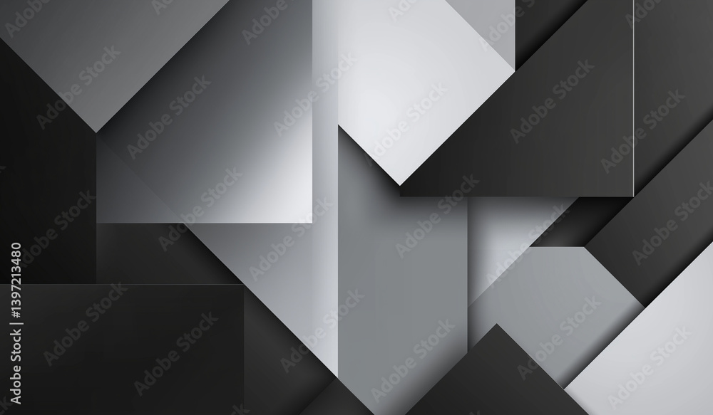 Black Geometric Background with Gradient in Shades of Gray — Minimalist Abstract Design for Wallpaper Black Geometric Background with Gradient in Shades of Gray — Minimalist Abstract Design for Wallpaper