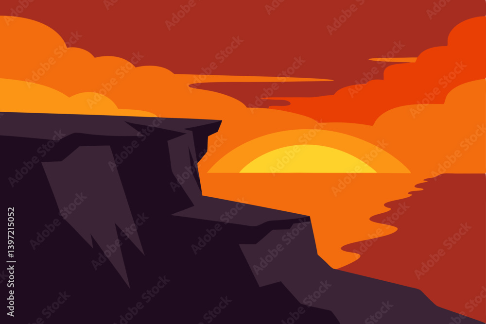 airplane flying over the sunset