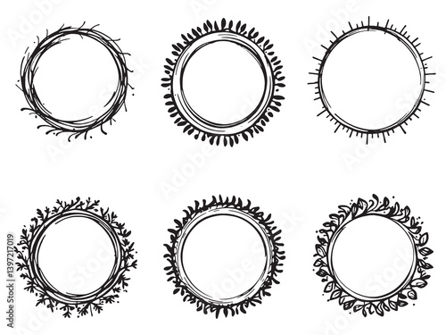 Ivory Halo black line art on white background