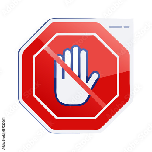 adblock icon, adblock vector illustration-simple illustration of adblock, perfect for adblock logos and icons