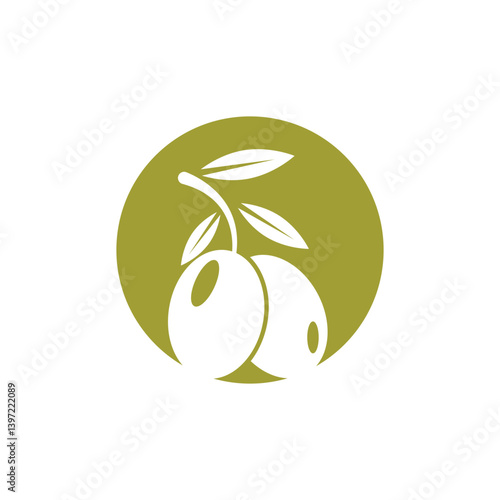 olive icon vector illustration design template