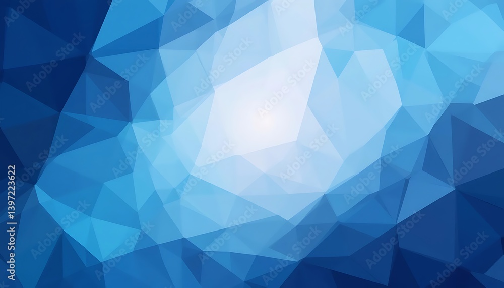 Obraz premium Abstract Blue Polygonal Gradient Banner Background, Wishign Card of Wallpaper