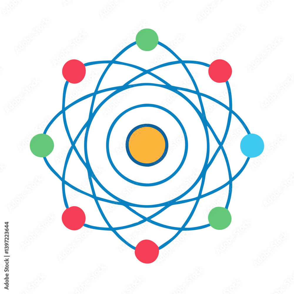 atoms icon, atoms vector illustration-simple illustration of atoms, perfect for atoms logos and icons atoms icon, atoms vector illustration-simple illustration of atoms, perfect for atoms logos and icons