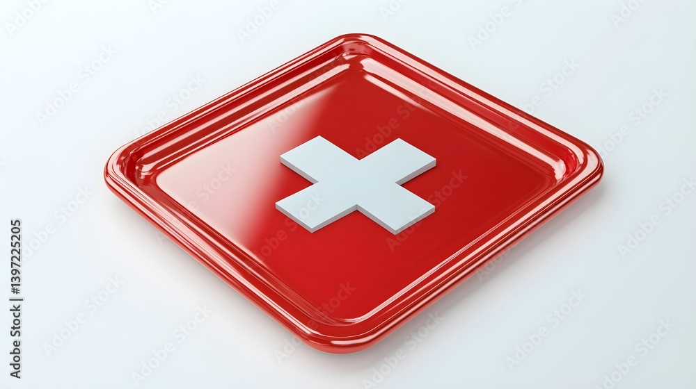 3d rendered icon of a surgical tray isolated on white background 3d rendered icon of a surgical tray isolated on white background