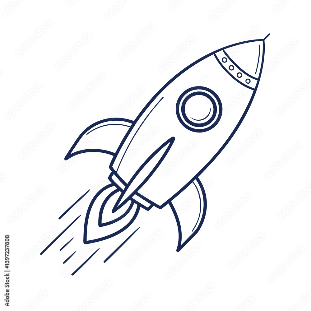 Fototapeta premium rocket in space