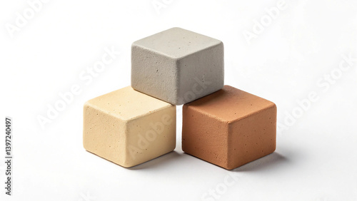 Minimalist Composition of Three Small Abstract Shapes – Modern Art2