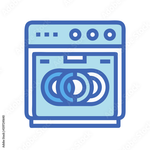 Dishwasher Icon Vector