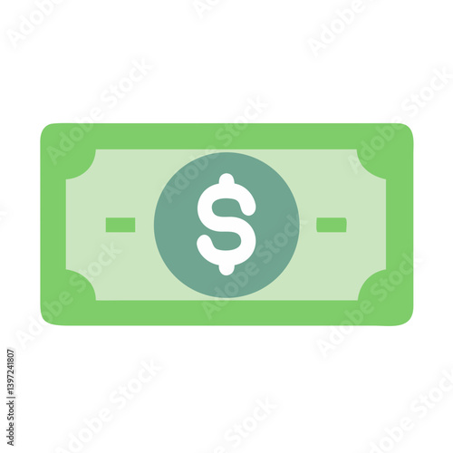 Dollar Money Icon Vector