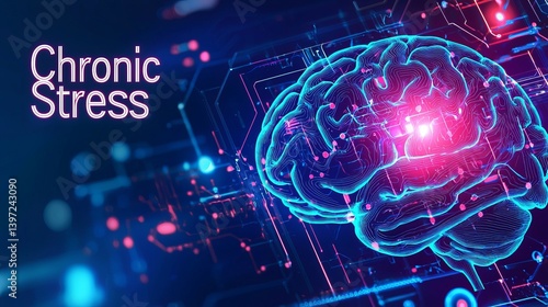 Chronic stress affects mental and physical health, leading to anxiety, burnout, fatigue, and an imbalance of hormones like cortisol.