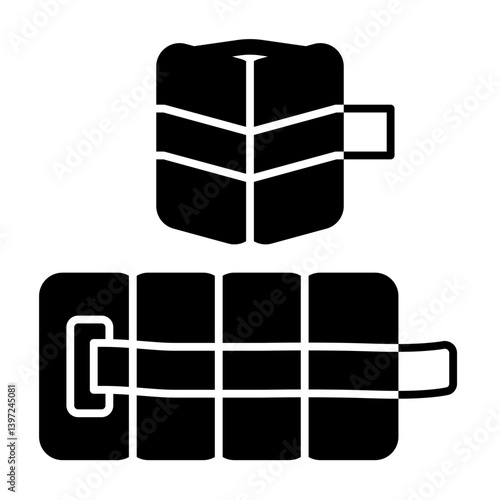ankle weight solid icon