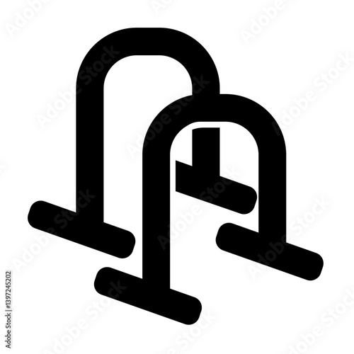 Parallel bar solid icon