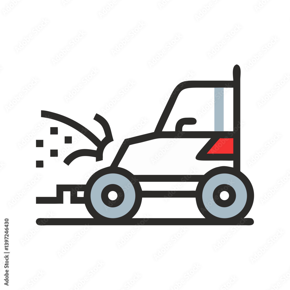 Mulcher Icon Vector Mulcher Icon Vector