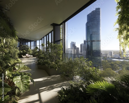 Lush green rooftop garden, sustainable urban landscaping Ideal for eco-friendly architecture and design projects - water urban green biodiversity stormwater