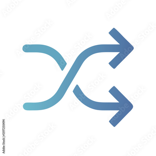 Shuffle Icon Vector