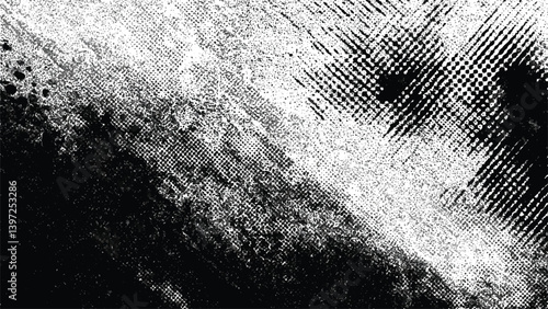 Set of Grunge Design Elements. Black blots. Brush Strokes. Vector illustration, Grey designed grunge background. Vintage abstract texture. Grunge texture - abstract stock vector